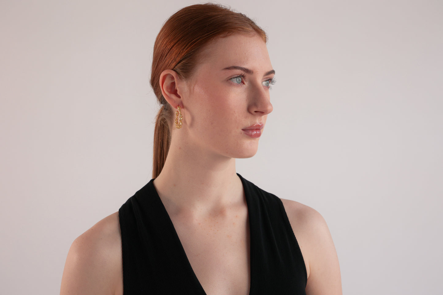 C SHAPED EARRINGS