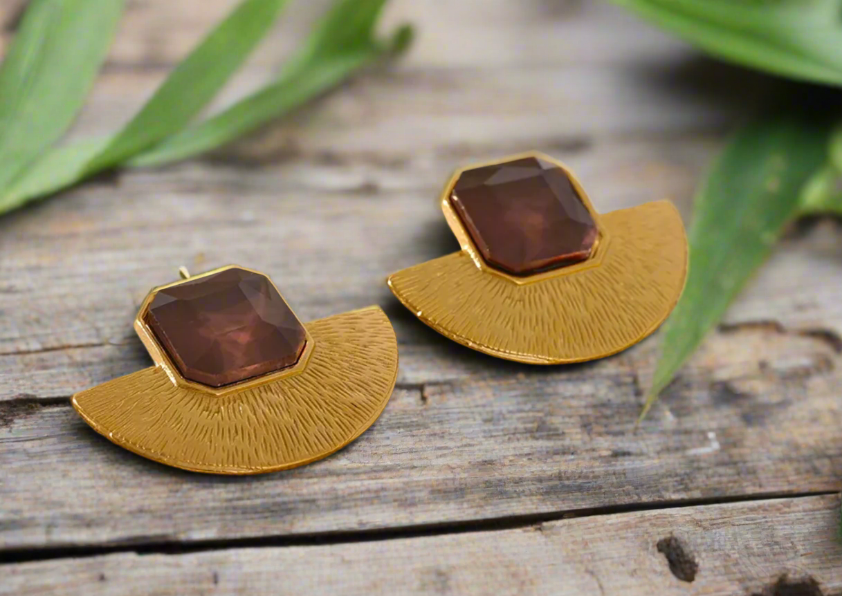 CRYSTAL GEOMETRIC EARRINGS