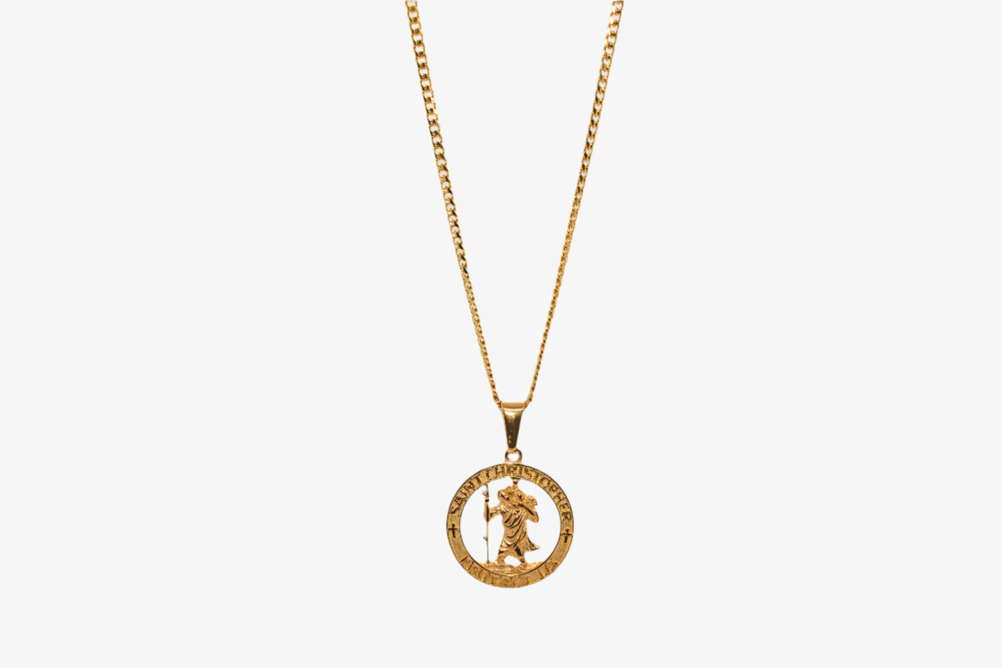 GOLD SAINT CHRISTOPHER CHAIN