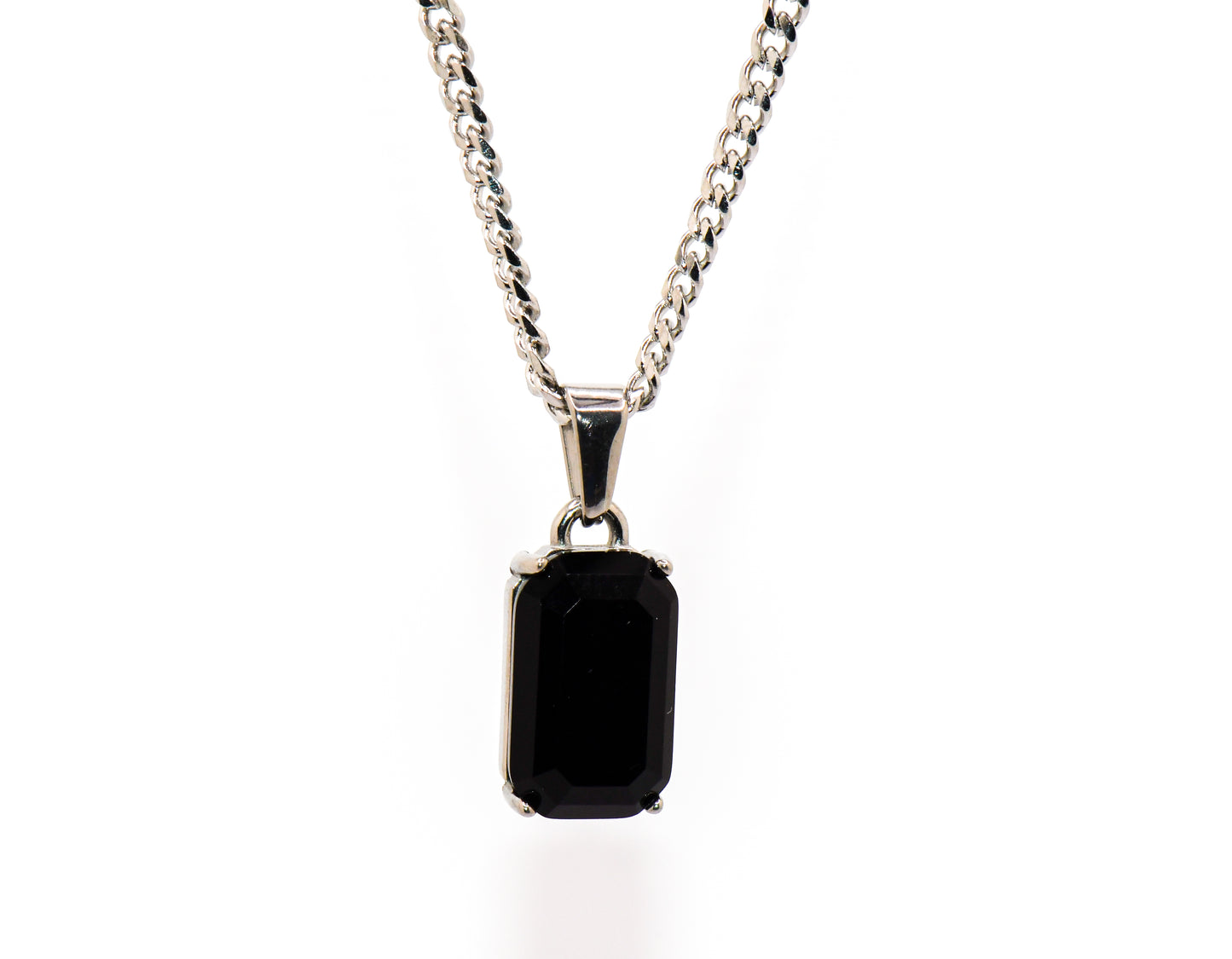 NATURAL OBSIDIAN STONE CHAIN