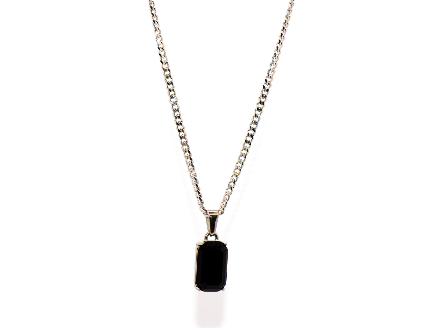 NATURAL OBSIDIAN STONE CHAIN