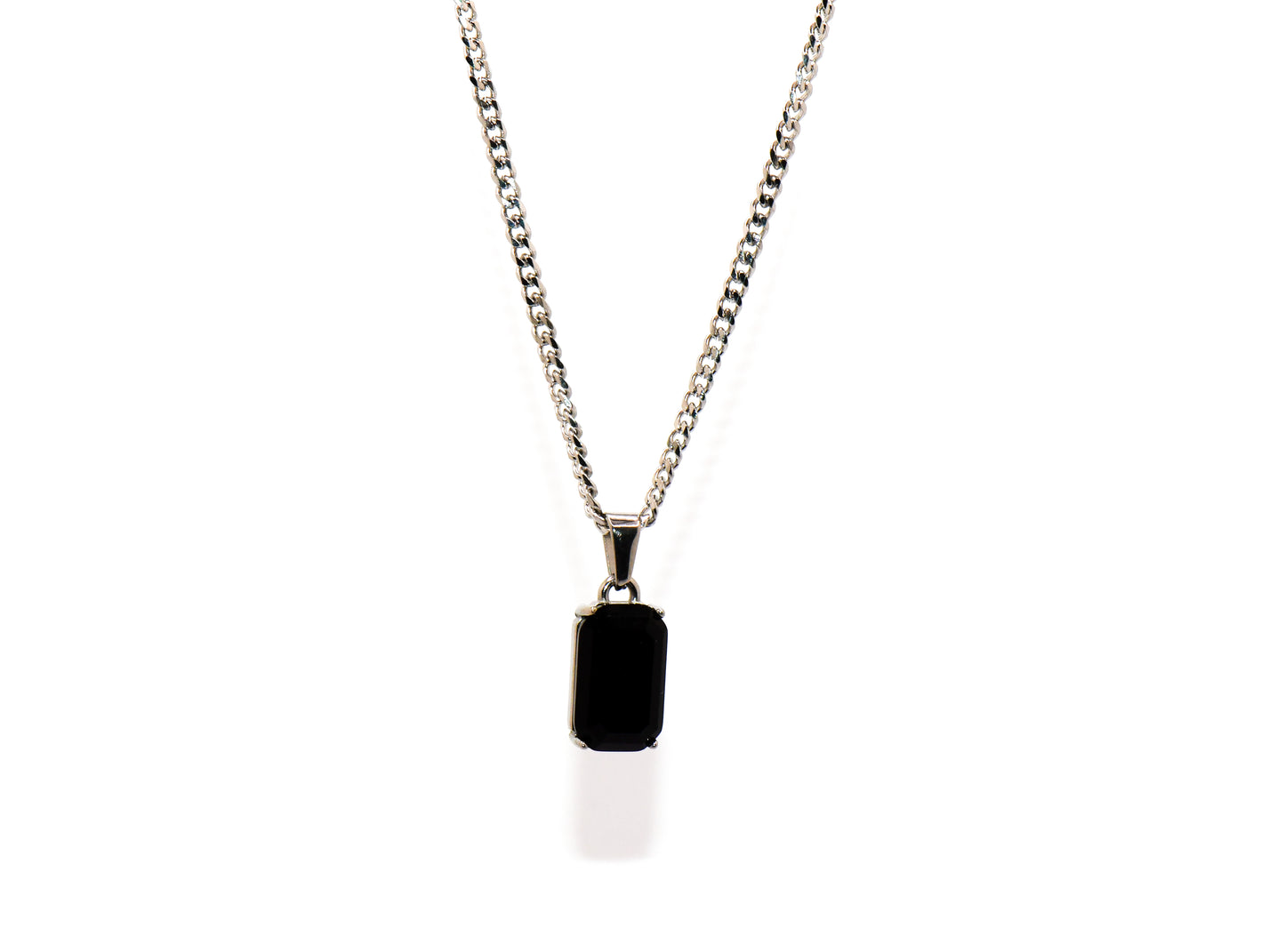 NATURAL OBSIDIAN STONE CHAIN