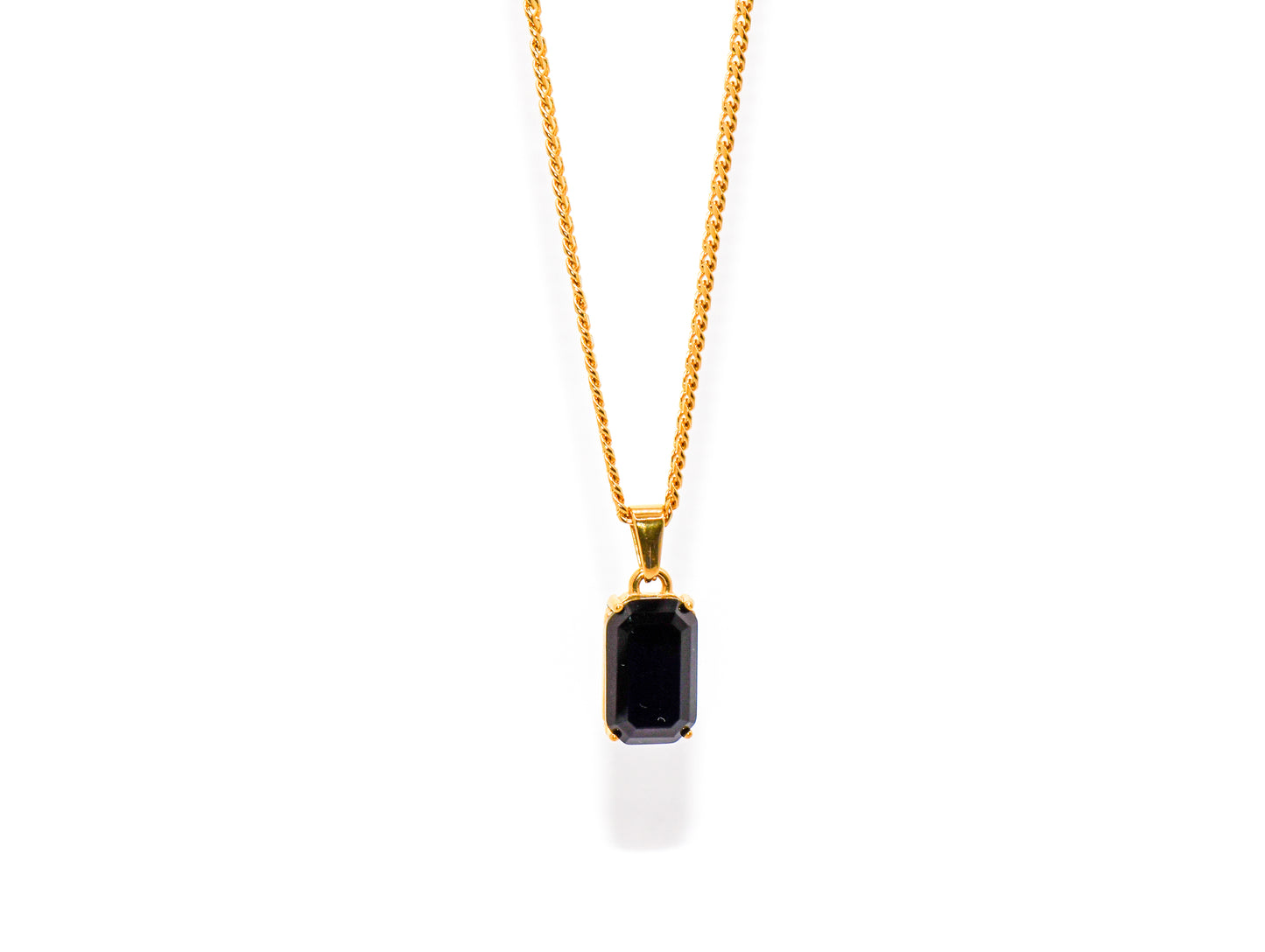 NATURAL OBSIDIAN STONE CHAIN