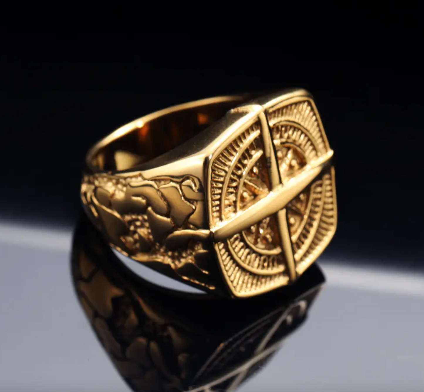 VINTAGE COMPASS RING