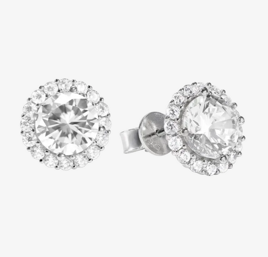 VVS1 SOLITAIRE STUD EARRINGS