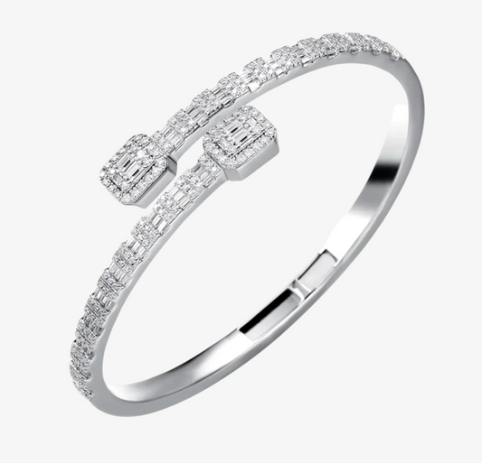 ICED OUT VVS BAGUETTE BRACELET T SQUARE 8 INCH