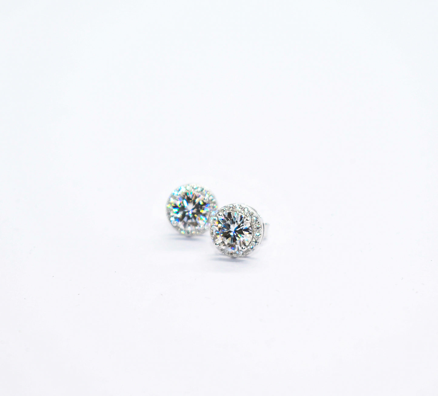 VVS1 SOLITAIRE STUD EARRINGS